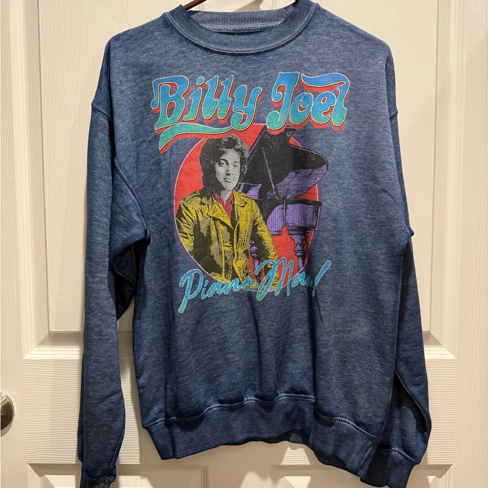 NWT Billy Joel "Piano Man" Graphic Sweatshirt.